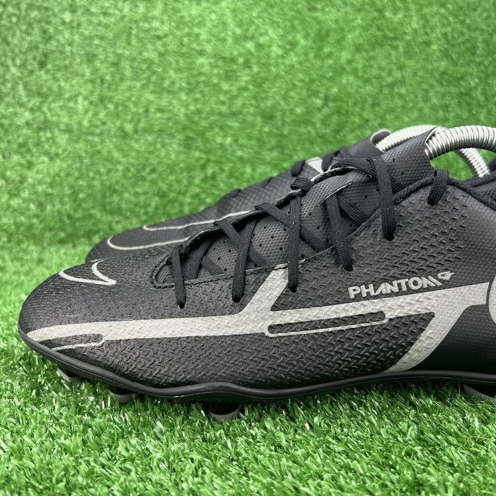 Nike Phantom GT2 Club Mg Soccer Cleats Black Iron Grey DA5640-004‎ Men's 9 Boots
